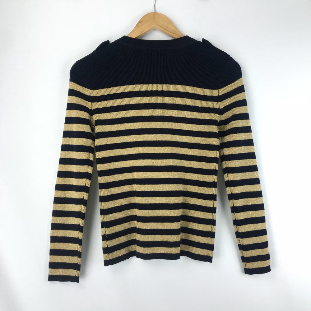 Ralph Lauren | Metallic Striped Sweater - Picture 8 of 8